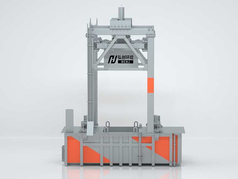 三缸四柱垂直垃圾壓縮中轉站
