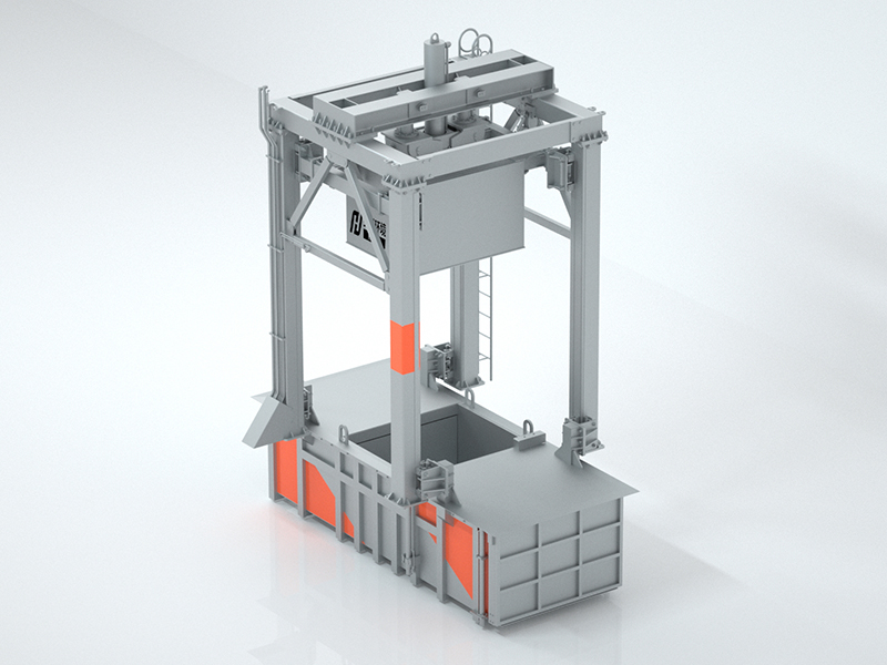 三缸四柱垂直垃圾壓縮中轉站