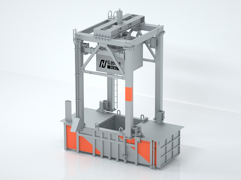 三缸四柱垂直垃圾壓縮中轉站