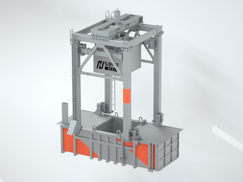 三缸四柱垂直垃圾壓縮中轉站